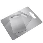 Clupup 304 Stainless Steel Cutting Board Chopping Block Meat Vegetable Mat Kitchen Tool, Sustainable Kitchen Cutting for scale Board Butcher Block for Meat, Cheese, Cut Boards - Image 6